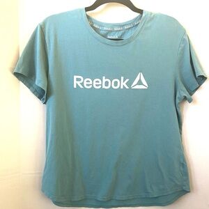 Reebok Teal Crew Neck T-Shirt Large (Fits like a Medium) Very Soft